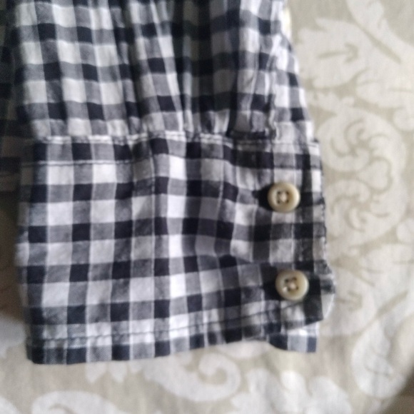 Merona ~Blue & White Classic Check ~Buttons, Collared & Long Sleeved ~Small - Picture 3 of 13